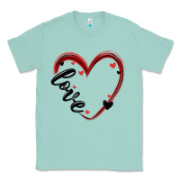 Seafoam valentines day heart Classic Tee - MaliasSmallBusiness