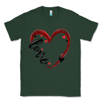 Sports Green valentines day heart Classic Tee - MaliasSmallBusiness