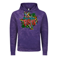 Cloud Purple western desert christmas texas map Vintage Hoodie - Jasminsmagicworld
