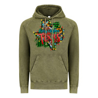 Vintage Olive western desert christmas texas map Vintage Hoodie - Jasminsmagicworld