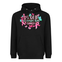 Black My god is stronger than Cancer Awareness Heavyweight Hoodie - HowdyJamesFarm