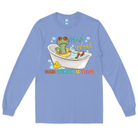 Colony Blue splash splash your opinion is trash Long Sleeve Tee - MaliasSmallBusiness