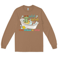 Toasted Coconut splash splash your opinion is trash Long Sleeve Tee - MaliasSmallBusiness