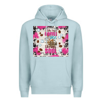 Blue Mist i like my coffee cold like my soul Premium Hoodie - TumblerDesignByShophia