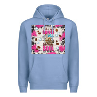 Colony Blue i like my coffee cold like my soul Premium Hoodie - TumblerDesignByShophia