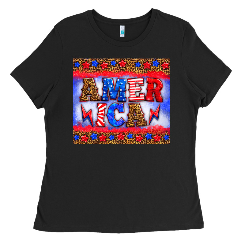 America Thunderbolt Ladies Tee by HRA Design Shop | Teevron