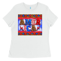 White america thunderbolt Ladies Tee - HRA Design Shop