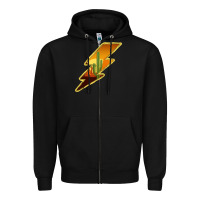 Black Cactus Sunset Lightning Zipper Hoodie - Bettercallsaul