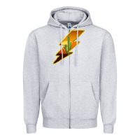 Heather Grey Cactus Sunset Lightning Zipper Hoodie - Bettercallsaul