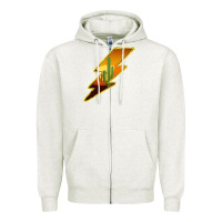 Oatmeal Heather Cactus Sunset Lightning Zipper Hoodie - Bettercallsaul