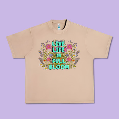 Live Life In Full Bloom Urban Heavy Tee Designed By Maliassmallbusiness
