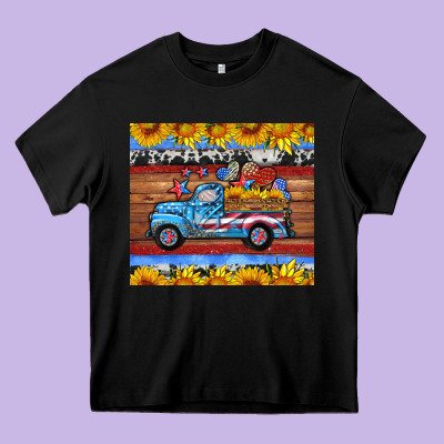 American Truck Tumbler Heavy Core Tee Designed By Hra Design Shop