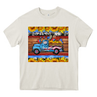 Cream american truck tumbler Heavy Core Tee - HRA Design Shop