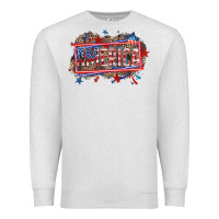Oatmeal Heather America Premium Sweatshirt - HowdyJamesFarm