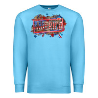 Ocean Blue America Premium Sweatshirt - HowdyJamesFarm
