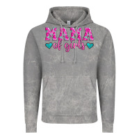 Cloud Rock mama of girls floral pattern turquoise heart Vintage Hoodie - Jasminsmagicworld