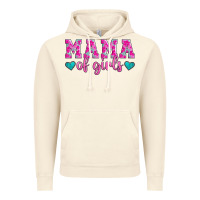 Vintage Artic mama of girls floral pattern turquoise heart Vintage Hoodie - Jasminsmagicworld