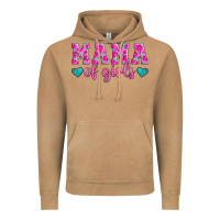 Vintage Camel mama of girls floral pattern turquoise heart Vintage Hoodie - Jasminsmagicworld