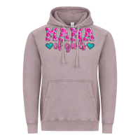 Vintage Zinc mama of girls floral pattern turquoise heart Vintage Hoodie - Jasminsmagicworld