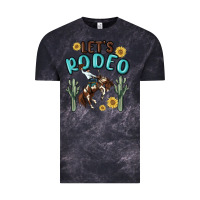 Cloud Black let's rodeo Vintage Tee - MaliasSmallBusiness