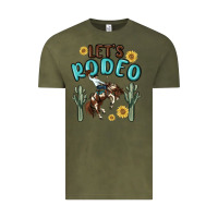 Vintage Olive let's rodeo Vintage Tee - MaliasSmallBusiness
