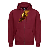 Burgundy Cowboy Sunset Lightning Zipper Hoodie - Bettercallsaul