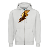 Dove Grey Cowboy Sunset Lightning Zipper Hoodie - Bettercallsaul