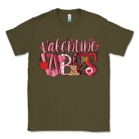Army Green valentine vibes Classic Tee - MaliasSmallBusiness