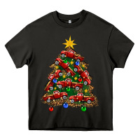 Asphalt christmas truck tree Heavy Core Tee - FaDigitalArtStudio