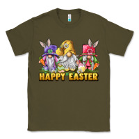 Army Green happy easter gnomies Classic Tee - chombo