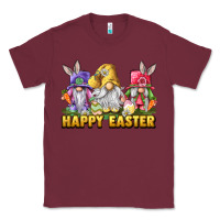 Burgundy happy easter gnomies Classic Tee - chombo