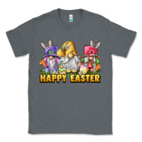 Charcoal Heather happy easter gnomies Classic Tee - chombo