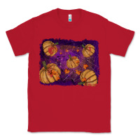 Red halloween leaves tool leather backround Classic Tee - RanaPortraitStore