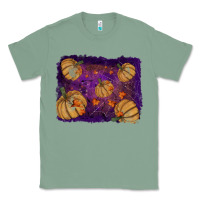 Sage halloween leaves tool leather backround Classic Tee - RanaPortraitStore