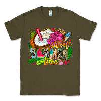 Army Green summer time Classic Tee - CowhideDigitalArt