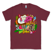 Burgundy summer time Classic Tee - CowhideDigitalArt