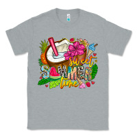 Heather Grey summer time Classic Tee - CowhideDigitalArt
