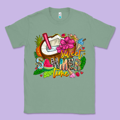 Summer Time Classic Tee Designed By Cowhidedigitalart