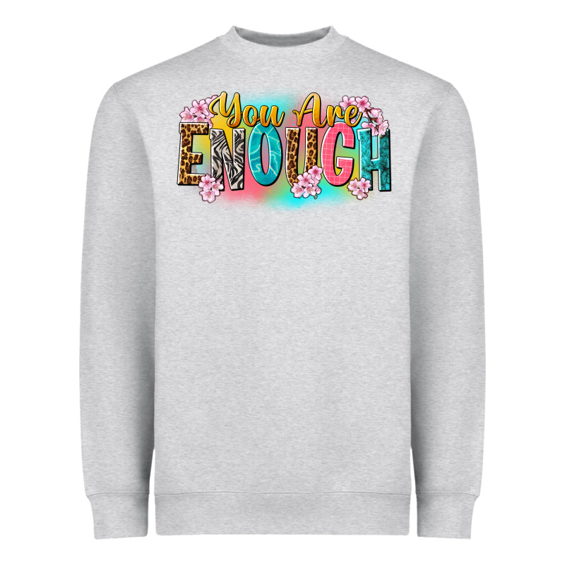 You Are Enough Heavyweight Sweatshirt by NancyCooperArtShop | Teevron