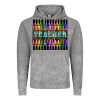 Cloud Rock Teacher Crayons Vintage Hoodie - LillyAllenDesigns
