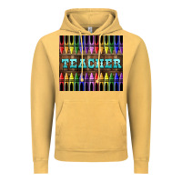 Vintage Mustard Teacher Crayons Vintage Hoodie - LillyAllenDesigns