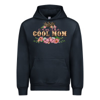 Navy i am the cool mom Urban Hoodie - FaDigitalArtStudio