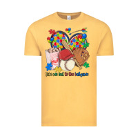Vintage Mustard take me out to the ballgame  autism baseball Vintage Tee - MaliasSmallBusiness