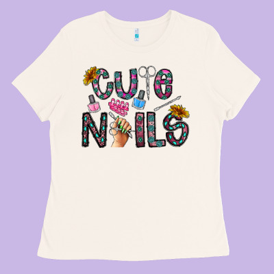 Cute Nails Ladies Tee Designed By Cowhidedigitalart