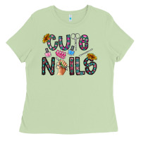Matcha cute nails Ladies Tee - CowhideDigitalArt
