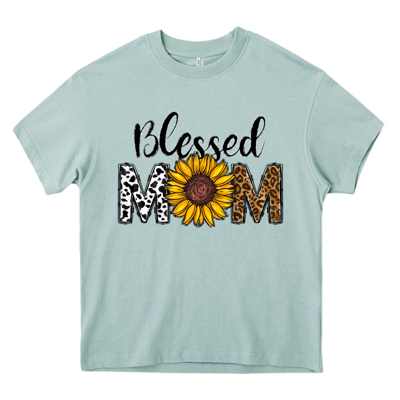Blessed Mom Heavy Core Tee by CowhideDigitalArt | Teevron