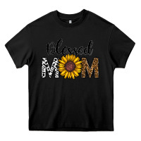 Black blessed mom Heavy Core Tee - CowhideDigitalArt