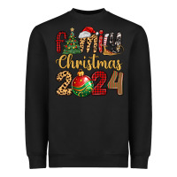 Black family christmas 2024 Heavyweight Sweatshirt - MaliasSmallBusiness