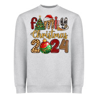 Heather Grey family christmas 2024 Heavyweight Sweatshirt - MaliasSmallBusiness