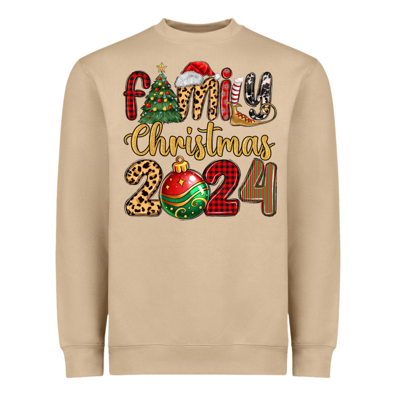 Family Christmas 2024 Heavyweight Sweatshirt by MaliasSmallBusiness | Teevron